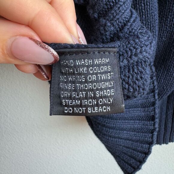 Vintage Unisex Knit France Oversized Preppy Grandpa Boat Como Size Large Cotton - Picture 6 of 6